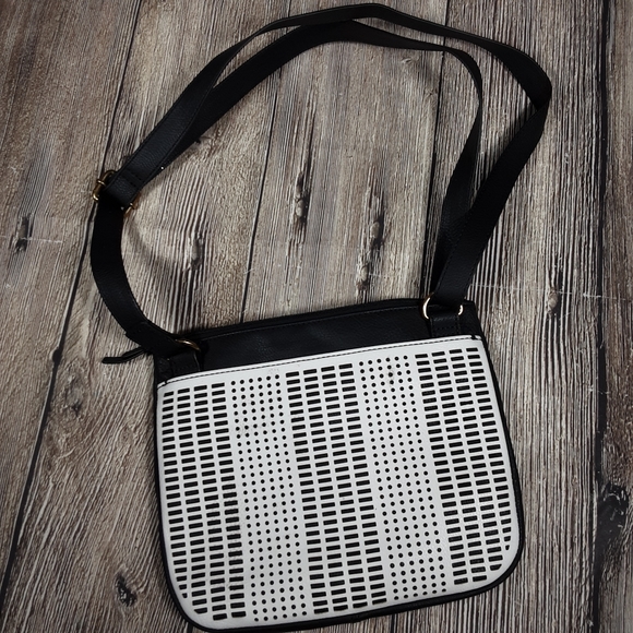 Fossil black white leather bag - Picture 2 of 8